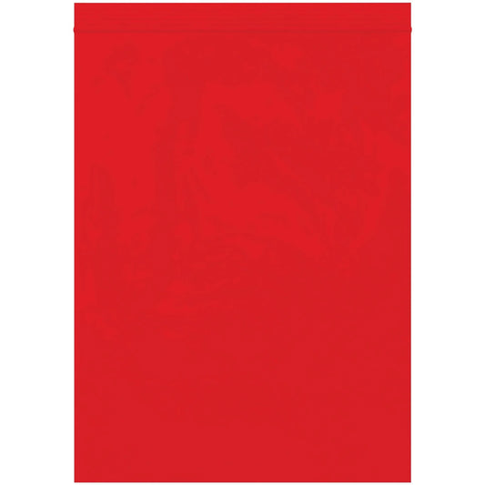 9 x 12" - 2 Mil Red Reclosable Poly Bags - PB3645R Box Packaging Partner