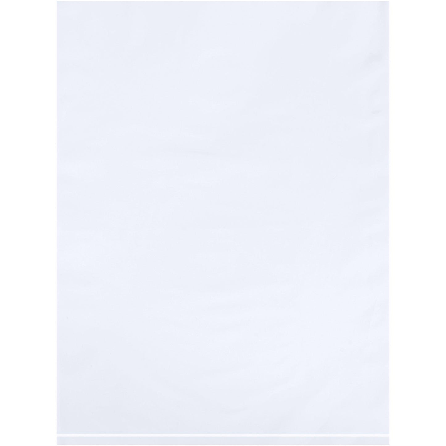 9 x 12" - 2 Mil White Flat Poly Bags - PB480W