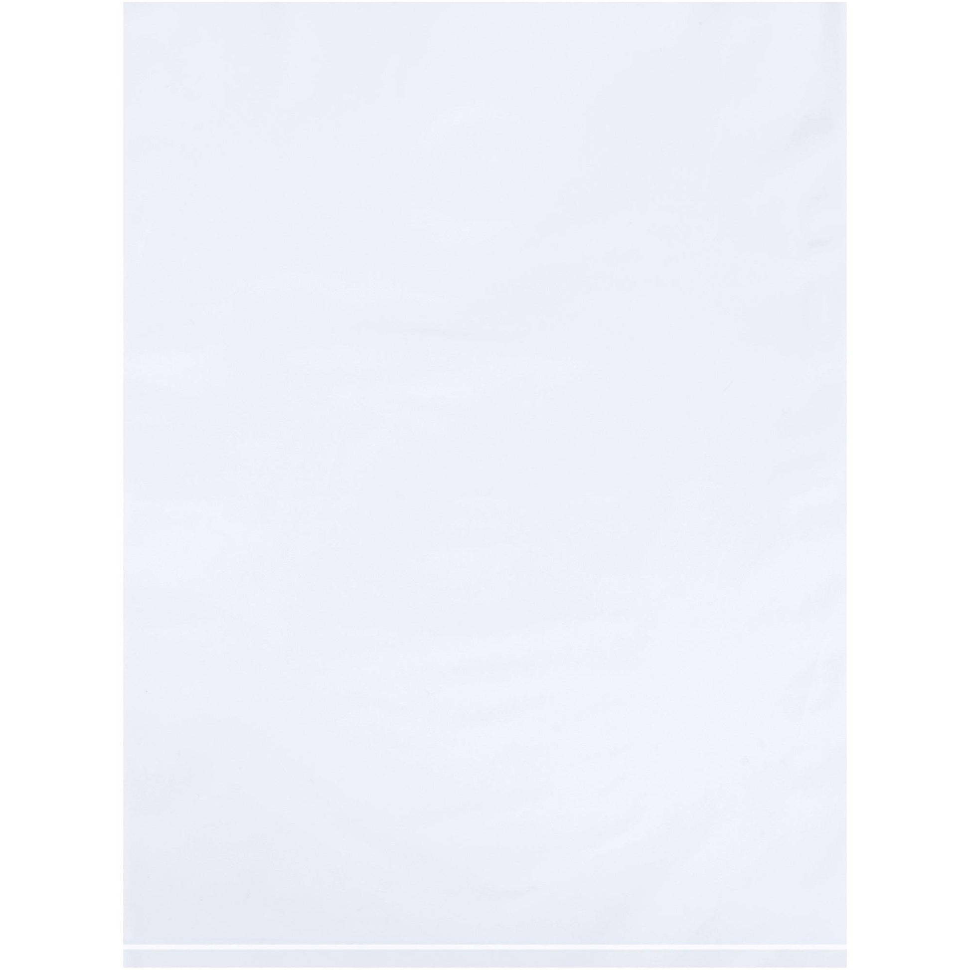 9 x 12" - 2 Mil White Flat Poly Bags - PB480W