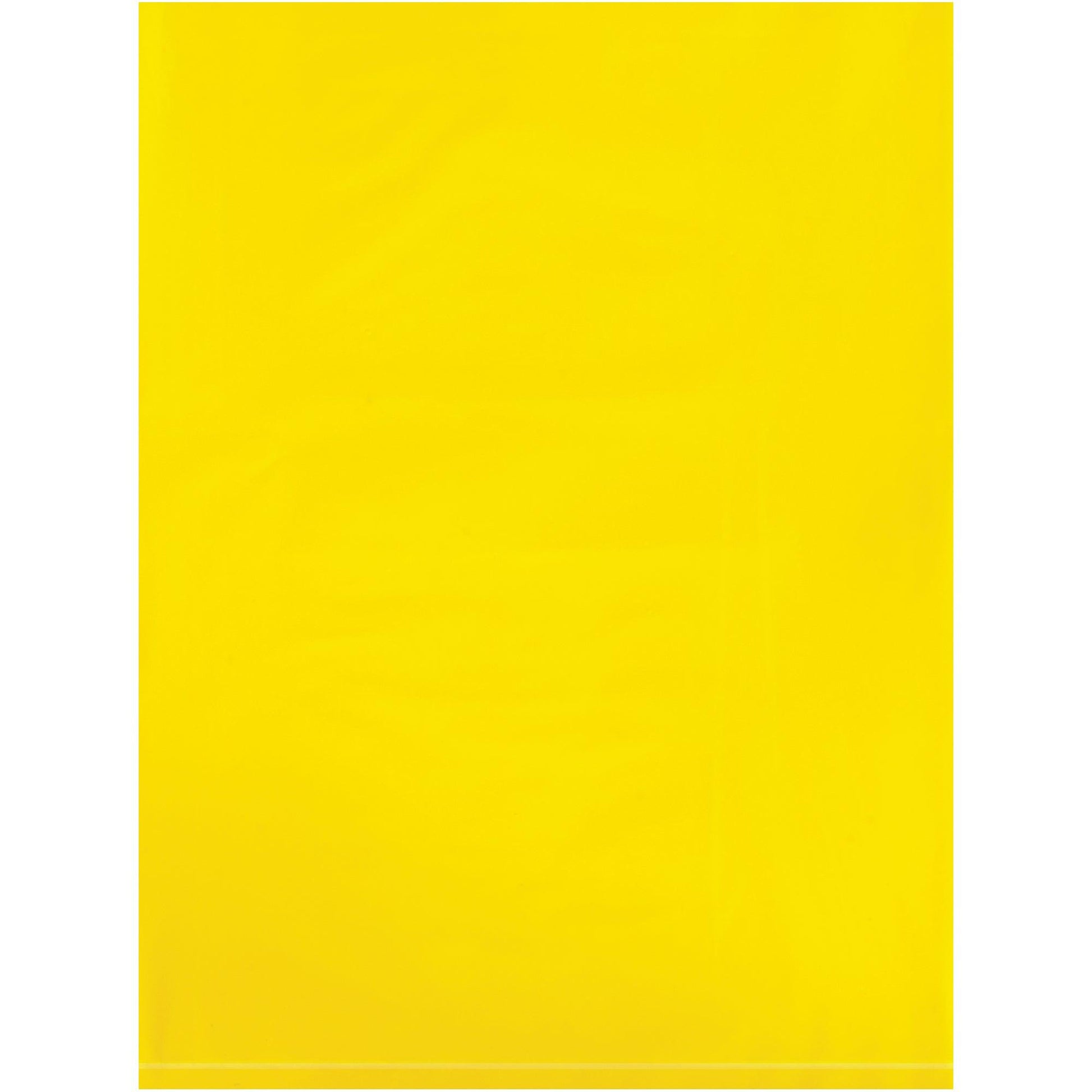 9 x 12" - 2 Mil Yellow Flat Poly Bags - PB480Y