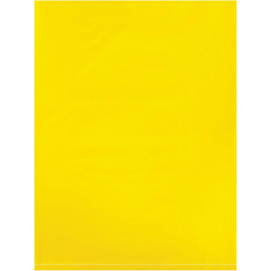 9 x 12" - 2 Mil Yellow Flat Poly Bags - PB480Y