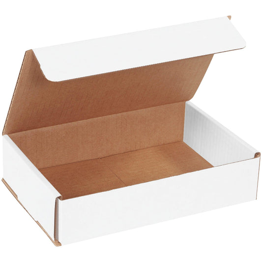 9 x 6 x 2" White Corrugated Mailers - MLR962