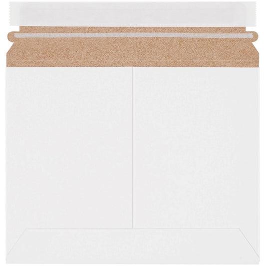 9 x 7" White Stayflats Lite® Mailers - RMU97W Box Packaging Partner