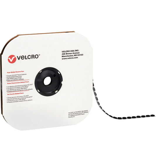 1 3/8" - Hook - Black VELCRO® Brand Tape - Individual Dots_VEL145