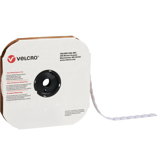 1 3/8" - Hook - White VELCRO® Brand Tape - Individual Dots_VEL147