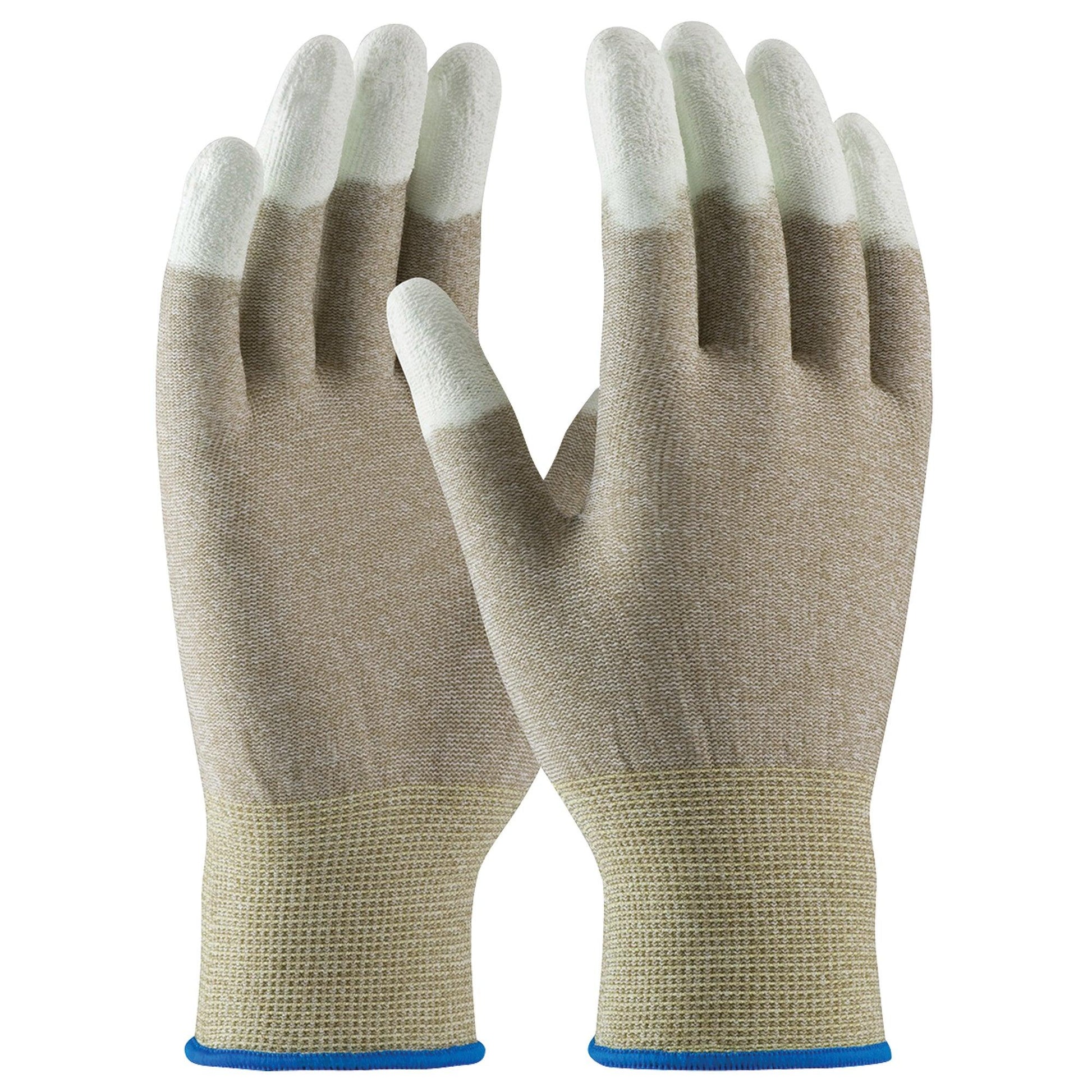 ESD Fingertip Coated Nylon Gloves - Large - GLV2601L