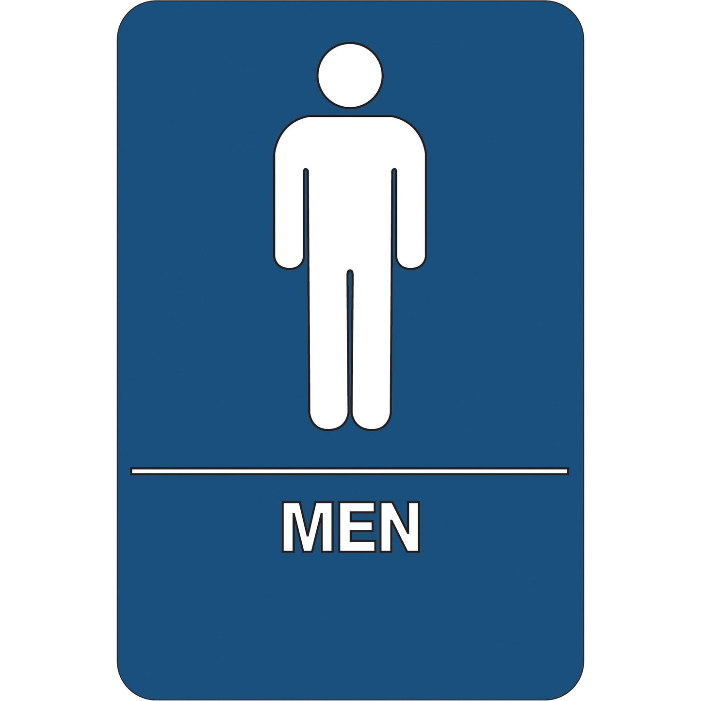 "Men Restroom" ADA Compliant Plastic Sign - SN102