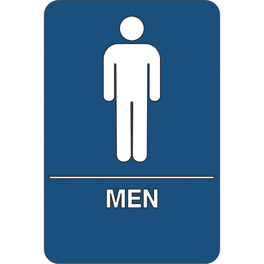 "Men Restroom" ADA Compliant Plastic Sign - SN102