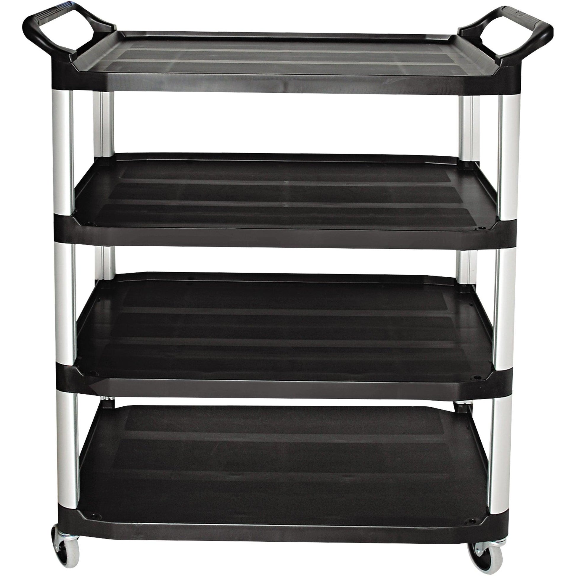 Rubbermaid® Black Service Cart - 41 x 20 x 51". Black - RUB442BL