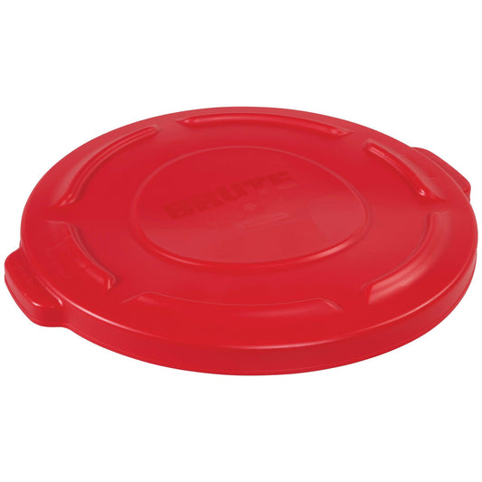 Rubbermaid® Brute® Flat Trash Can Lid - 20 Gallon, Red - RUB320LR