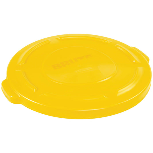 Rubbermaid® Brute® Flat Trash Can Lid - 20 Gallon, Yellow - RUB320LY