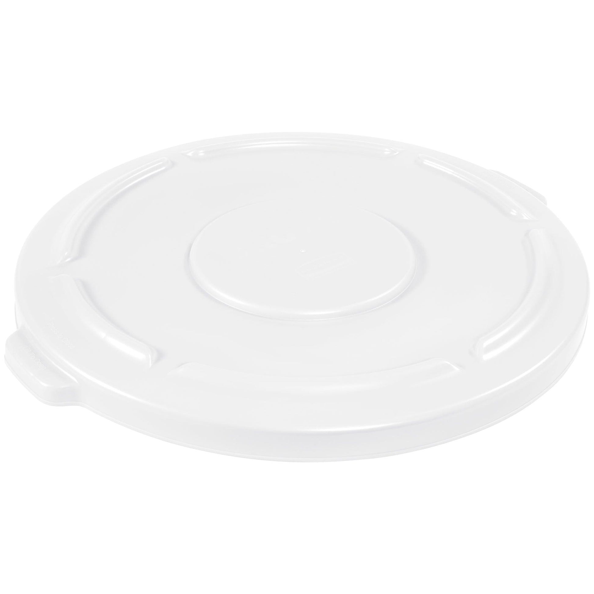 Rubbermaid® Brute® Flat Trash Can Lid - 55 Gallon, White - RUB355LW