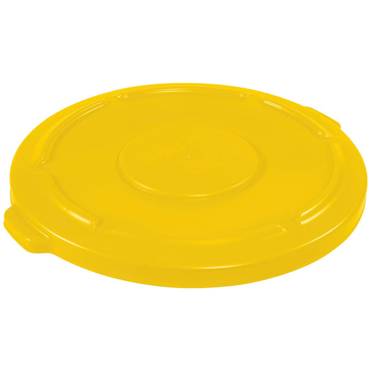 Rubbermaid® Brute® Flat Trash Can Lid - 55 Gallon, Yellow - RUB355LY