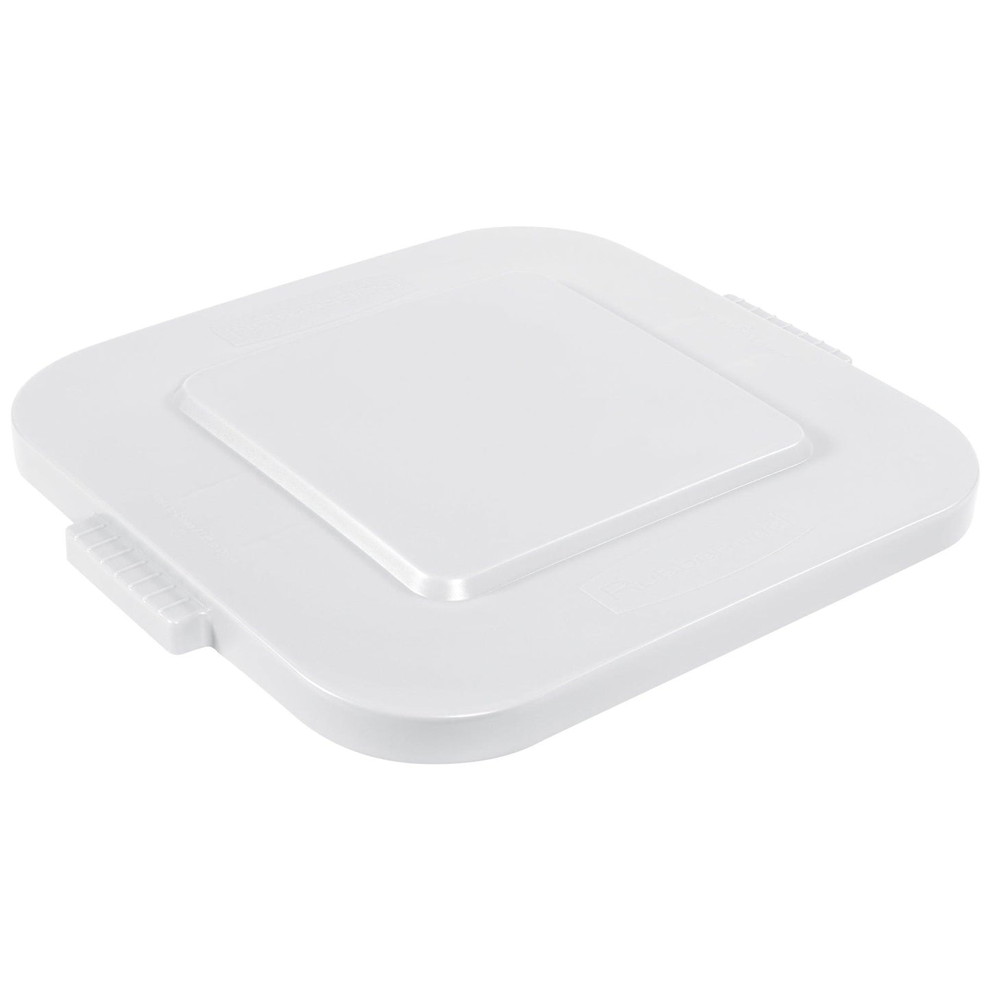 Rubbermaid® Brute® Square Trash Can Flat Lid - 28 Gallon, White - RUB128LW