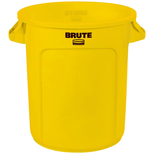 Rubbermaid® Brute® Trash Can - 10 Gallon, Yellow - RUB310CY