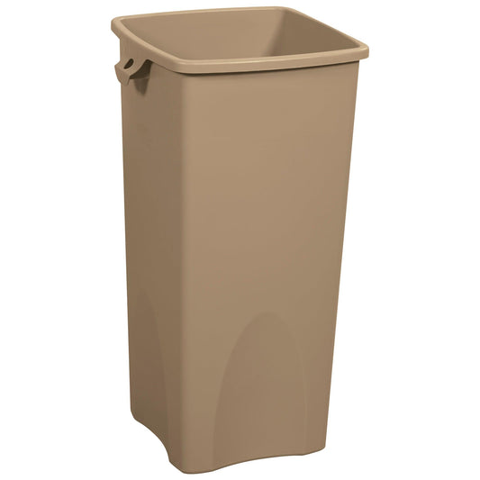 Rubbermaid® Hands-Free Trash Can - 23 Gallon, Beige - RUB210CBE