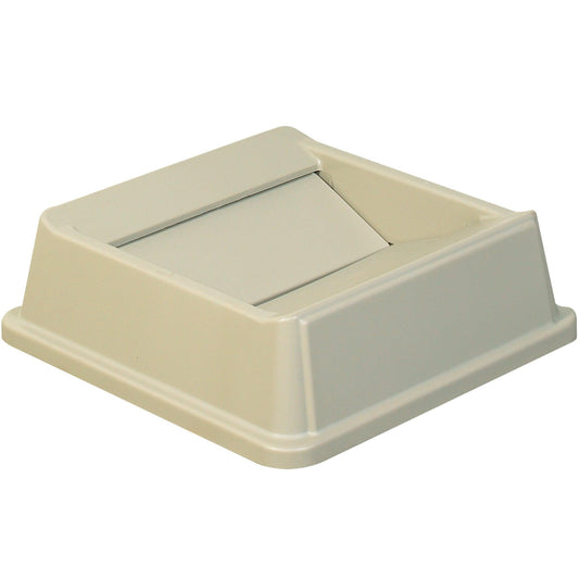 Rubbermaid® Hands-Free Trash Can Lid - 35 Gallon, Beige - RUB137LBE