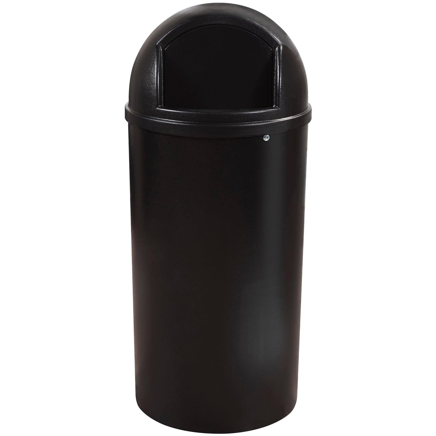 Rubbermaid® Marshal® Domed Trash Can - 25 Gallon, Black - RUB145CBL