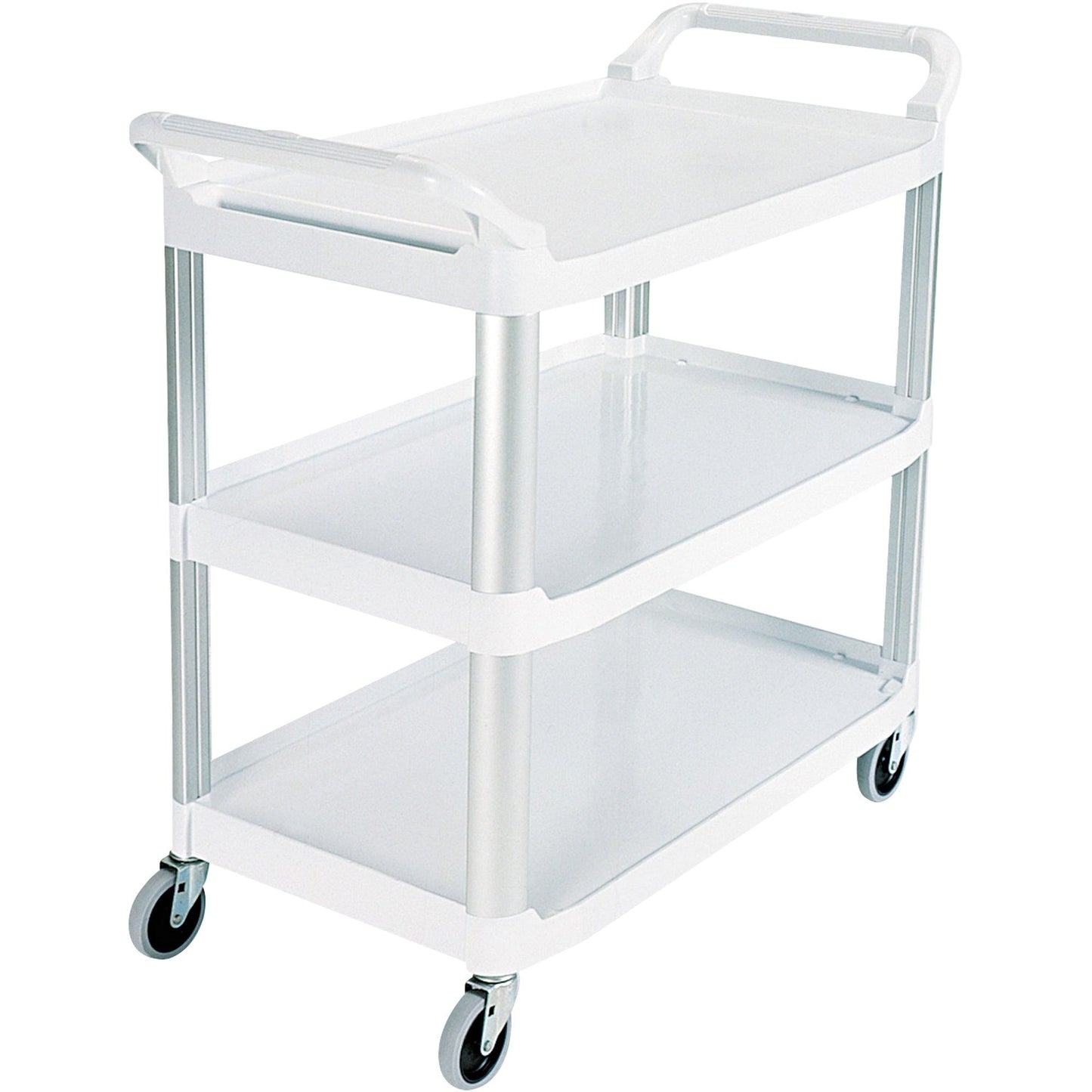 Rubbermaid® Service Cart - 41 x 20 x 38", White - RUB441W