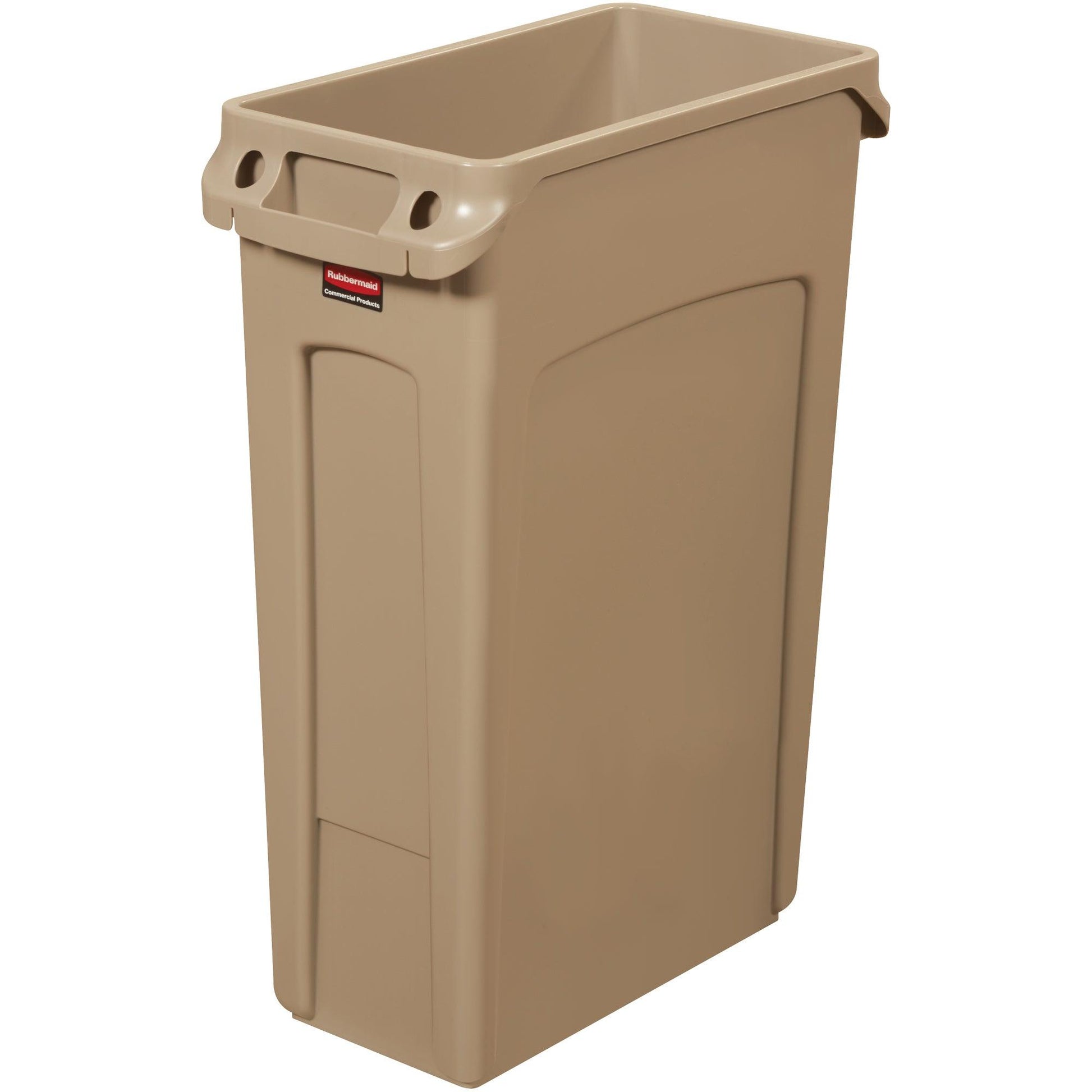 Rubbermaid® Slim Jim® Trash Can - 23 Gallon, Beige - RUB423CBE