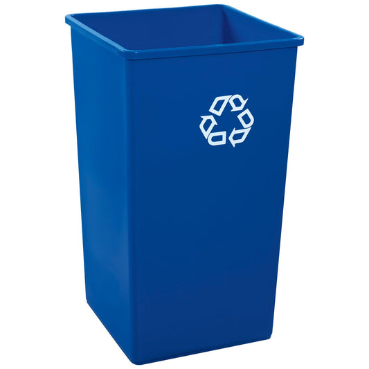 Rubbermaid® Square Recycling Container - 50 Gallon, Blue - RUB154CBLU