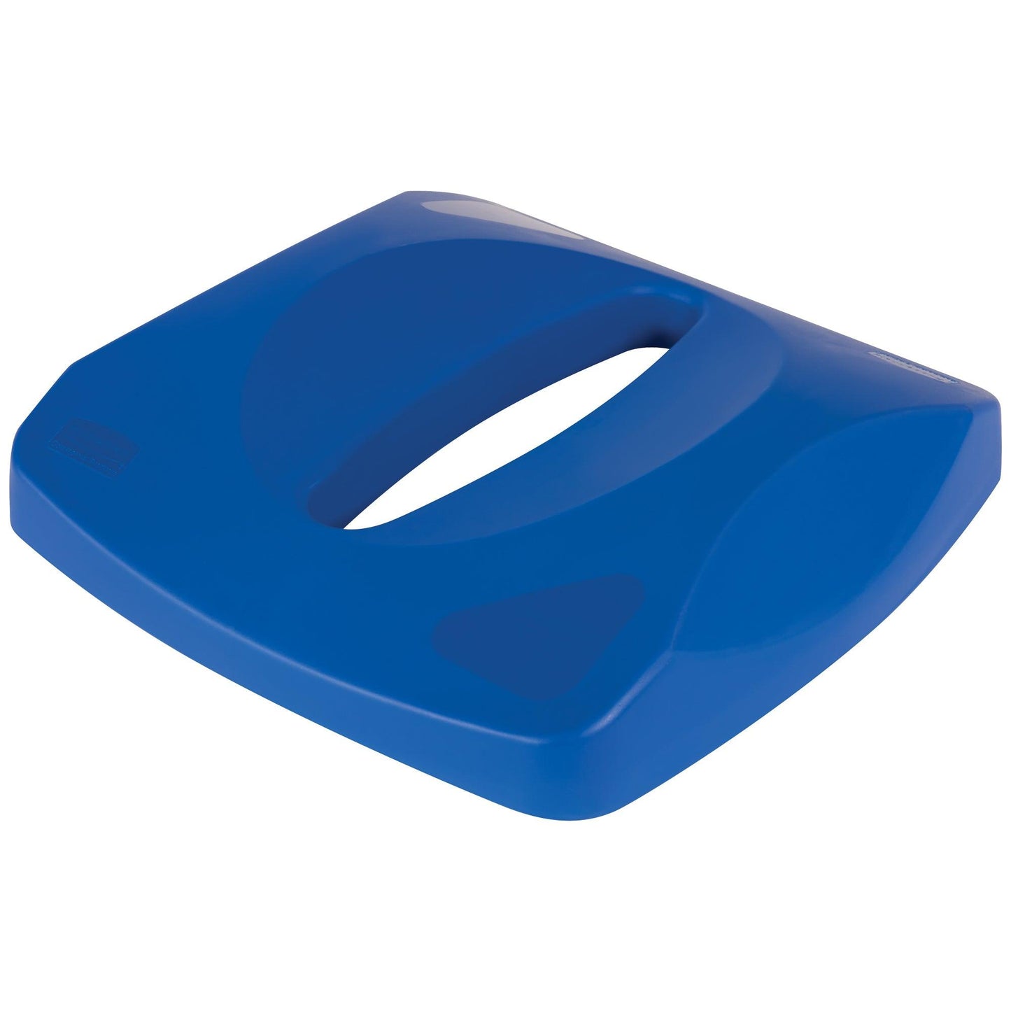 Rubbermaid® Square Recycling Slotted Lid - 23 Gallon, Blue - RUB152SLBLU