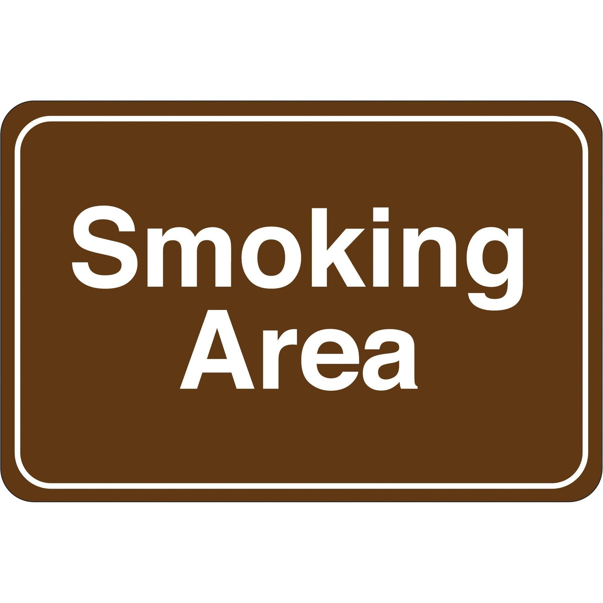 "Smoking Area" 6 x 9" Facility Sign - SN211