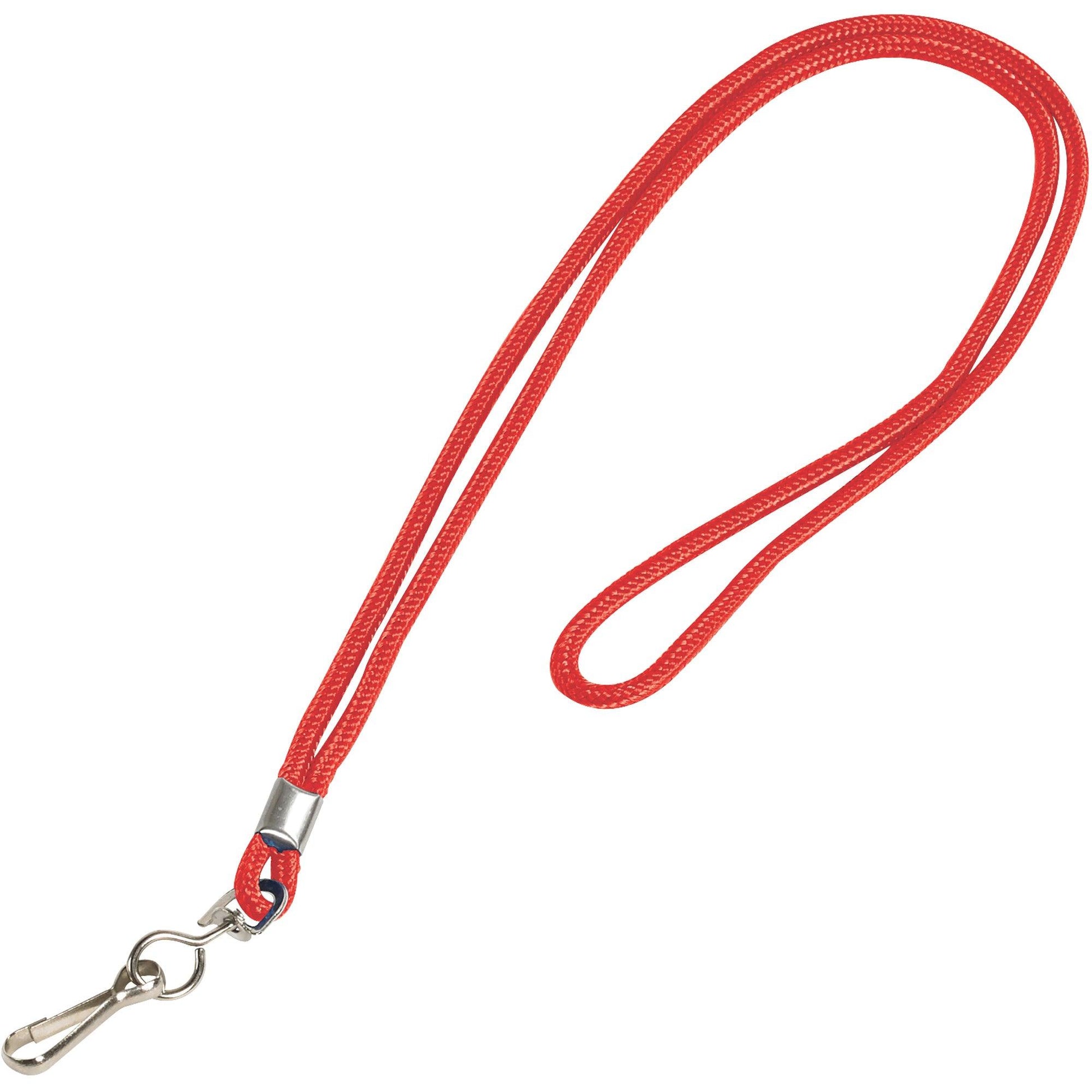 Standard Red Lanyard with Hook - LY101