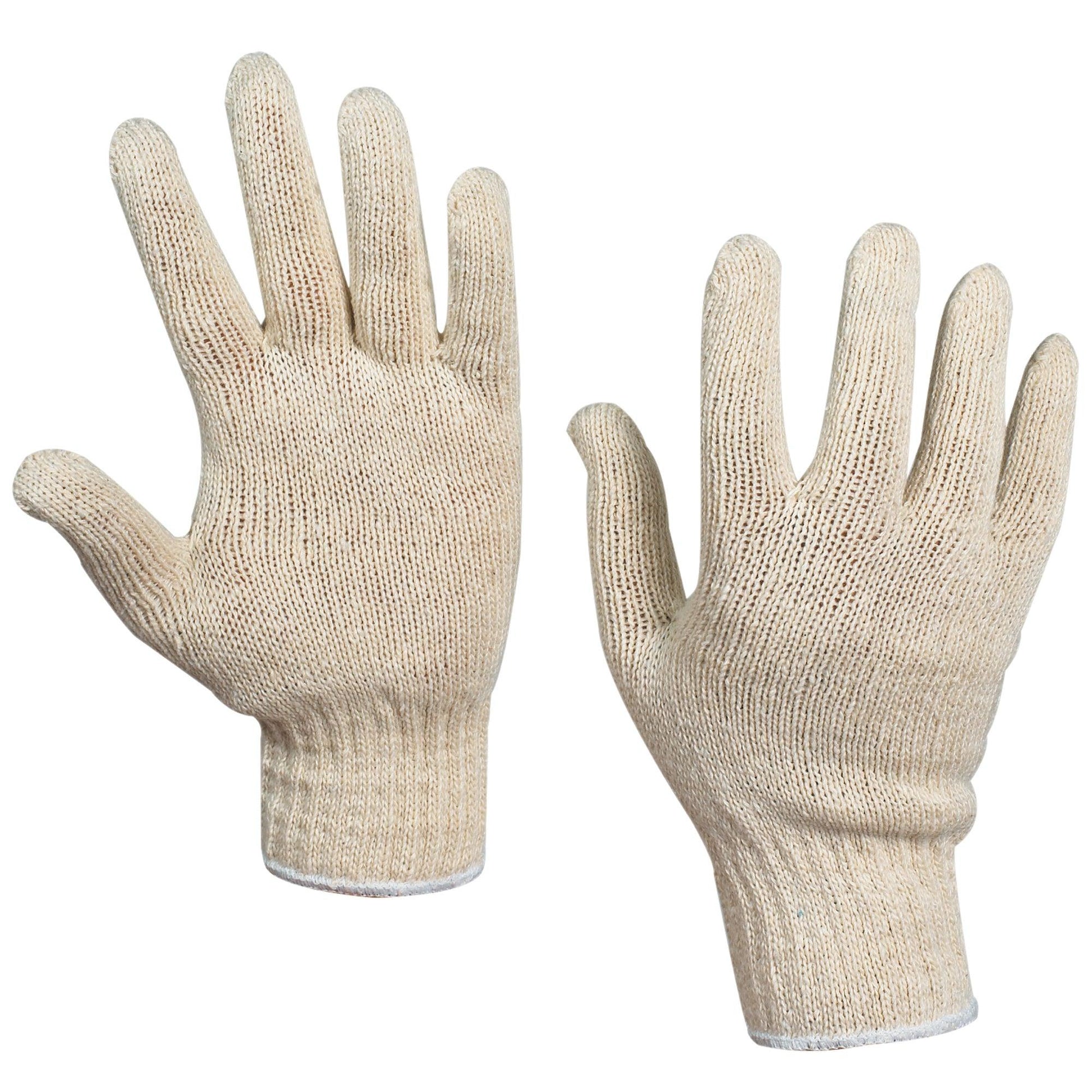 String Knit Cotton Gloves - Large - GLV1010L