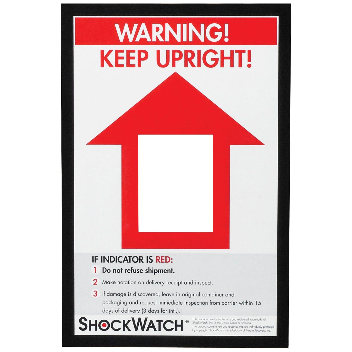 TiltWatch® XTR Companion Labels - STWCL